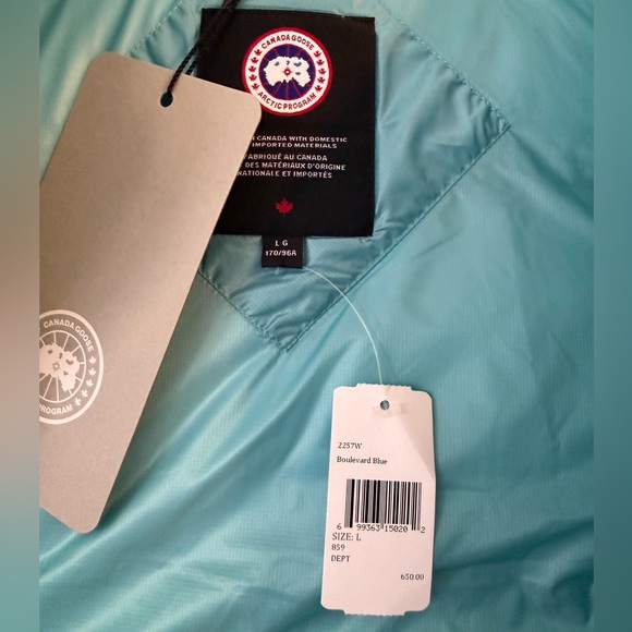 NWT - Canada Goose Cypress Packable 750 Fill Power Down Vest in Boulevard Blue - Picture 9 of 16
